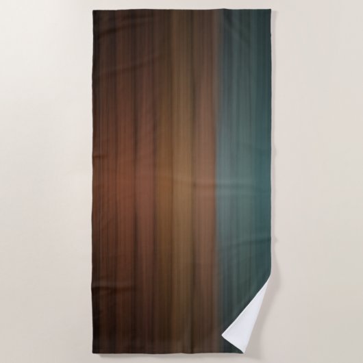 南色彩の鮮やか南砂漠木フェイク材 ビーチタオル (正面)