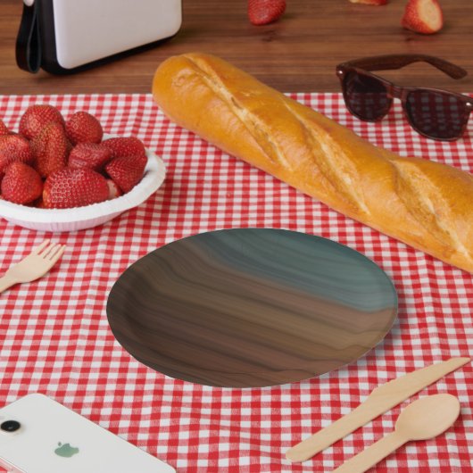 南色彩の鮮やか南砂漠木フェイク材 ペーパープレート (ピクニック)