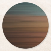 南色彩の鮮やか南砂漠木フェイク材 ラウンドペーパーコースター (正面)