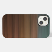 南色彩の鮮やか南砂漠木フェイク材 iPhoneケース (裏面横)