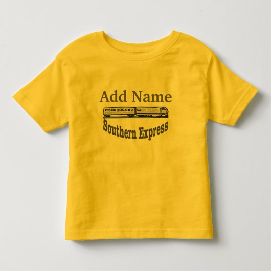 南表現列車の名前の追加 トドラーTシャツ (正面)