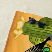 南西おもしろいイグアナビーチタオル ビーチタオル (インサイチュ)