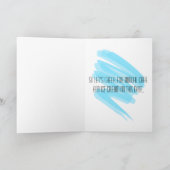 南西おもしろい水色サボテンテンプレート シーズンカード (内部)