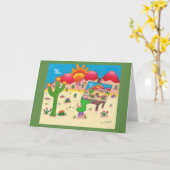 南西お洒落な挨拶状 カード (黄色い花)