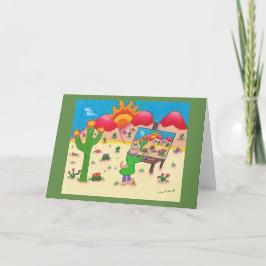 南西お洒落な挨拶状 カード (正面)