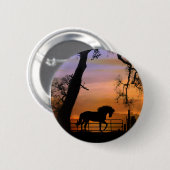 南西お洒落の日の出で馬を突く 缶バッジ (正面&裏面)