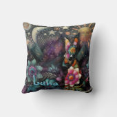 南西お洒落コヨーテパーソナライズされた動物 クッション (裏面)