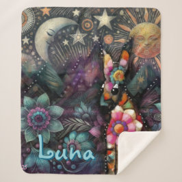 南西お洒落コヨーテパーソナライズされた動物 シェルパブランケット