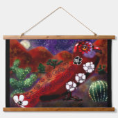 南西お洒落ドンキー&バードレッドグリーン 吊り下げ型タペストリー (正面2)