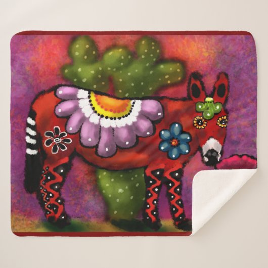 南西お洒落フローラタラベラ – スタイルドンキー シェルパブランケット (正面(横))