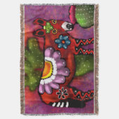 南西お洒落フローラタラベラ – スタイルドンキー スローブランケット (正面縦)