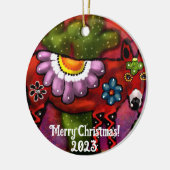 南西お洒落フローラタラベラ – スタイルドンキー セラミックオーナメント (左)