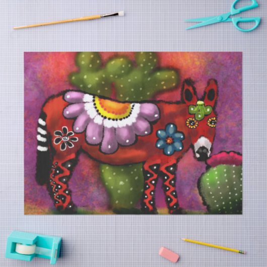 南西お洒落フローラドンキーデクページ 薄葉紙 (クラフト)