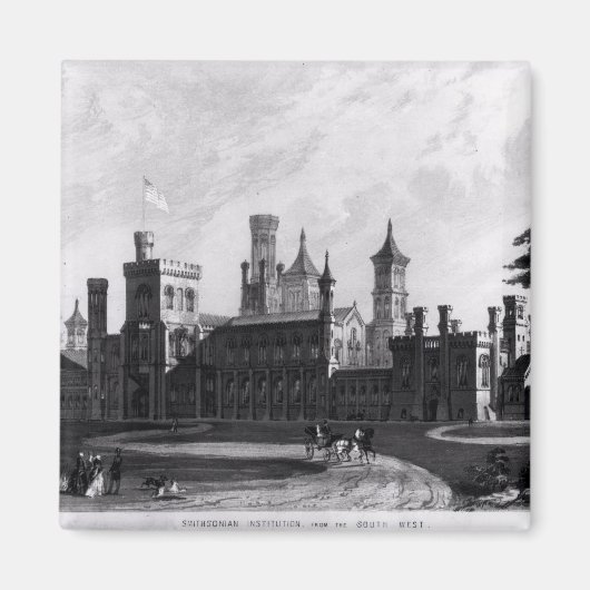 南西からのスミソニアン協会 マグネット (正面)