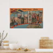 南西からの挨拶素晴らし ポスター (キッチン)