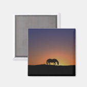 南西かわいらし馬磁石 マグネット (正面/裏面)