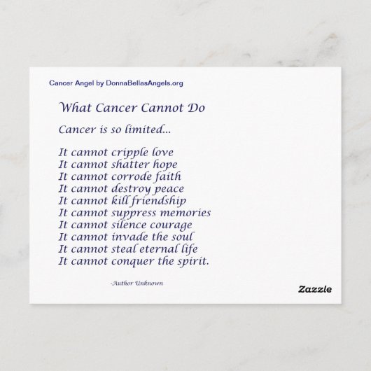 南西がんはエンジェルポストカードやカードを使えない ポストカード (裏面)