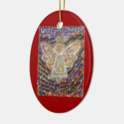 南西がんエンジェルオーナメントペンダントカスタマイズ セラミックオーナメント (左)