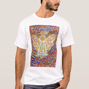 南西がんエンジェル(絵画前面、文字背面) Tシャツ