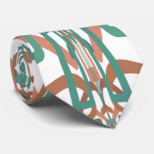 南西さびターコイズ線スケッチパターン ネクタイ (ロール)