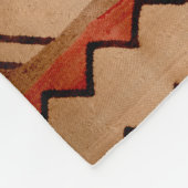 南西にフリースブランケットの素朴な編まれた敷物のデザイン フリースブランケット (角)