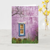 南西に紫と青 カード (黄色い花)