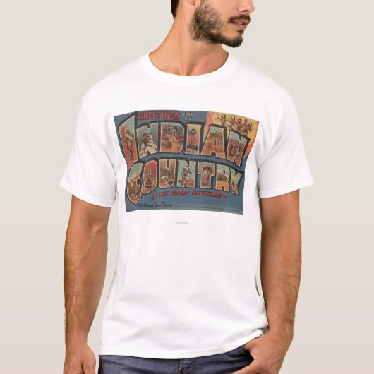 南西のインドの国からの挨拶 Tシャツ (正面)