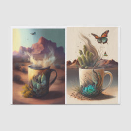 南西のビベス、コーヒーとサボテン 薄葉紙