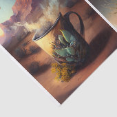 南西のビベス、コーヒーとサボテン 薄葉紙 (詳細)