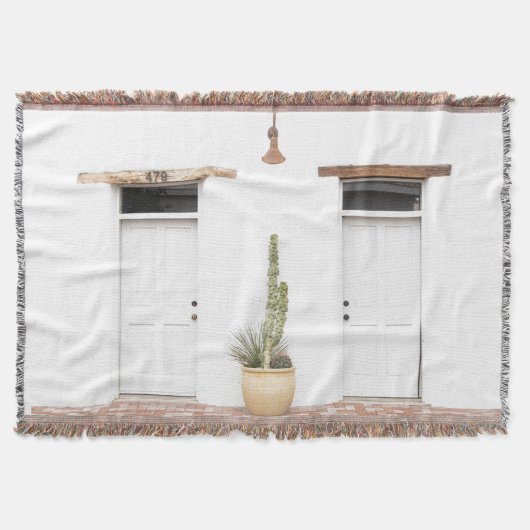 南西のホワイトエントリ スローブランケット (正面)