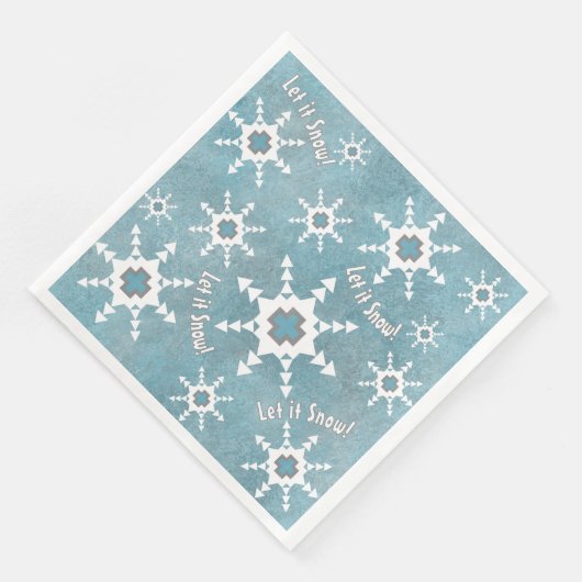 南西の冬の幾何学的な雪パーソナライズされた片 (コーナー)