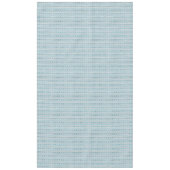 南西の冬の幾何学的スノーフレークパインブルーLg テーブルクロス (正面)