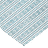 南西の冬の幾何学的スノーフレークパインブルーSm テーブルクロス (アングル)