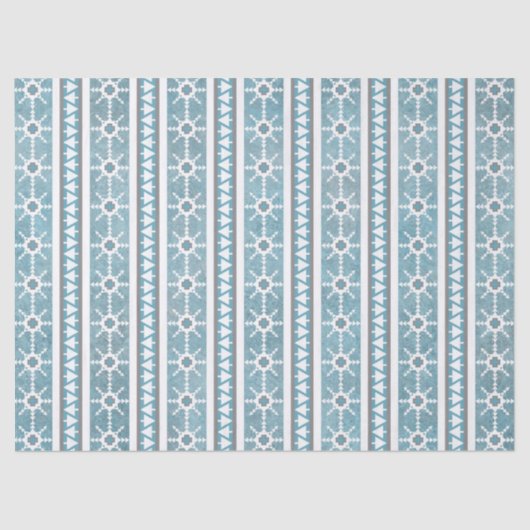 南西の冬の雪と松の木の青 薄葉紙 (正面)