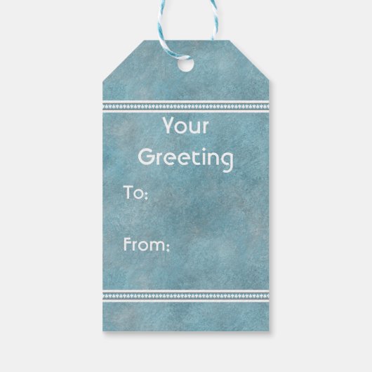 南西の冬の鹿とパインズブルー ギフトタグ (裏面)