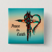 南西の十字ボタン 缶バッジ (正面)