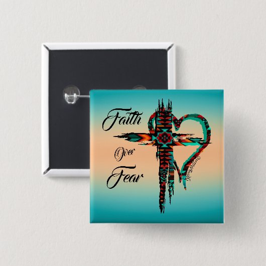 南西の十字ボタン 缶バッジ (正面&裏面)