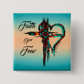 南西の十字ボタン 缶バッジ (正面)