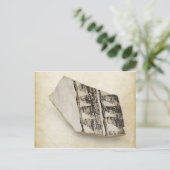 南西の古代アナサジ先住民アメリカ陶器 ポストカード (スタンド正面)