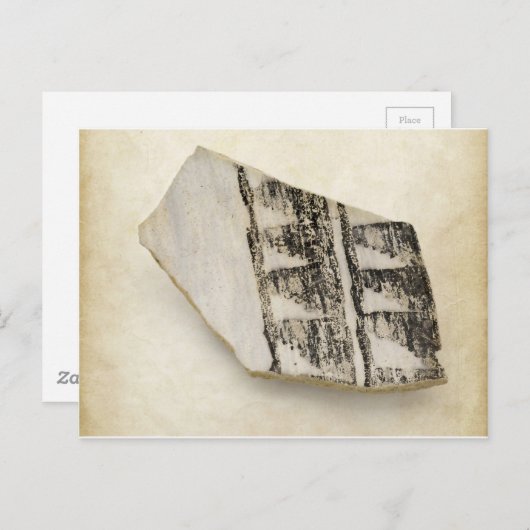 南西の古代アナサジ先住民アメリカ陶器 ポストカード (正面/裏面)