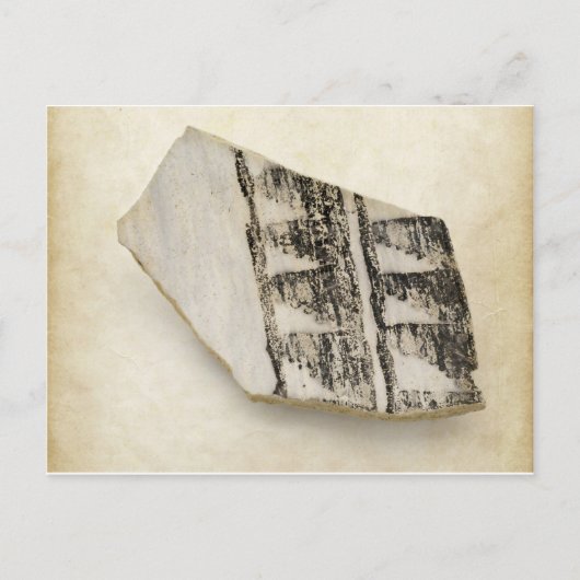 南西の古代アナサジ先住民アメリカ陶器 ポストカード (正面)