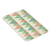 南西の図形ステップ |ティール(緑がかった色)とサンゴの三角形 マグネット (右側)