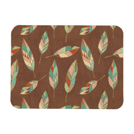 南西の図形ステップ |南西フェザーパターン マグネット (横)