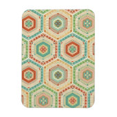 南西の図形ステップ |南西六角形パターン マグネット (縦)