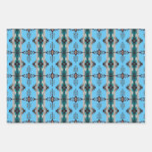 南西の夢:幾何学的なパターンのグラフィック ラッピングペーパーシート (正面3)