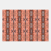 南西の夢:幾何学的なパターンのグラフィック ラッピングペーパーシート (正面2)