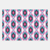 南西の夢:幾何学的なパターンのグラフィック ラッピングペーパーシート (正面)