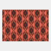 南西の夢：幾何学的なパターンのグラフィック ラッピングペーパーシート (正面2)