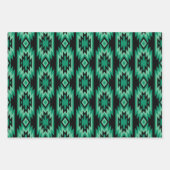 南西の夢：幾何学的なパターンのグラフィック ラッピングペーパーシート (正面3)