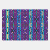 南西の夢：幾何学的なパターンのグラフィック ラッピングペーパーシート (正面2)